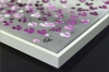 Deep Violet - Cherry blossom painting in frame