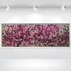 Deep Violet - Cherry blossom painting in frame