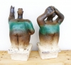 UFO Watchers - “Must be the mothership.” - Ceramic Sculptures - (Pair)