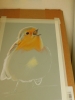 An Original Drawing of a Singing Robin, a bird portrait