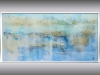 Eiszeit - Blue abstract art in frame