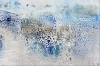 Eiszeit - Blue abstract art in frame