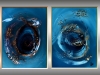 Galaxies - original artwork, structured and framed paintings