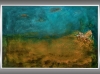 Golden Pond - Acrylic Painting in Frame