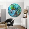 Abstract round painting contemporary art