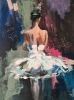 Ballerina  Series 9-Ballet Painting on Wood