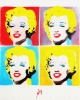 Other people's paintings only much cheaper: No. 4 Warhol.  On canvas