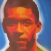 Pelé (on canvas).