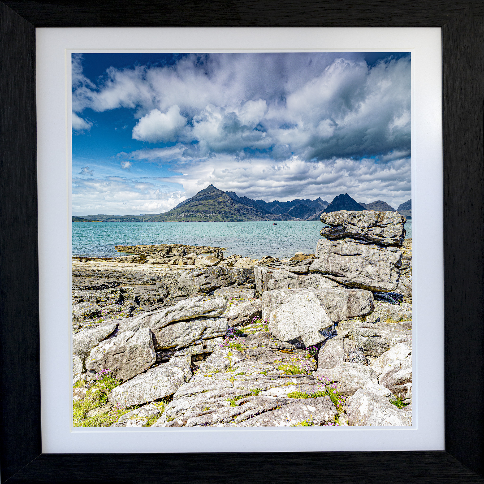 'Elgol Beach' Cuillin Mountain Range Square 487mm X 487mm Isle of