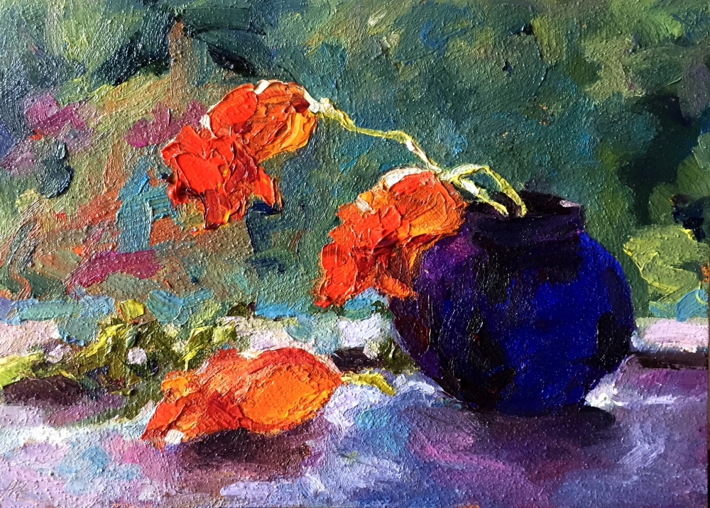 Still Life With Orange Flowers