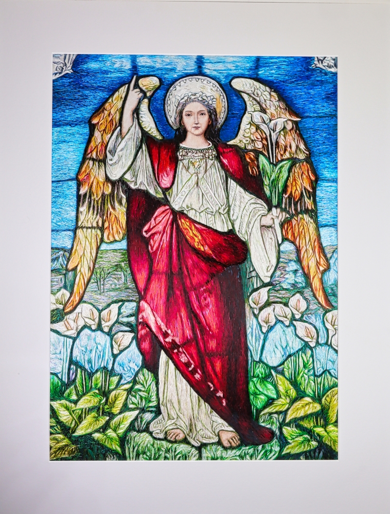 ARCHANGEL GABRIEL (EMBROIDERY ILLUSTRATION)