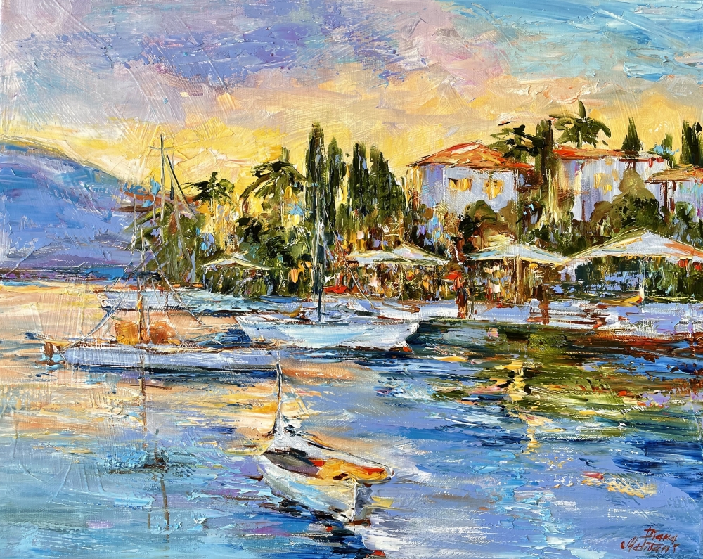 Crépuscule sur le quai