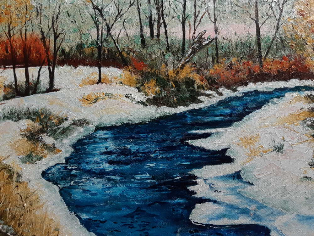 A Brook Through A Snowy Wilderness