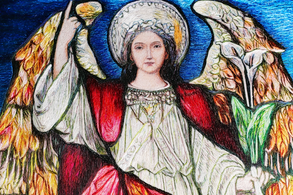 ARCHANGEL GABRIEL (EMBROIDERY ILLUSTRATION)