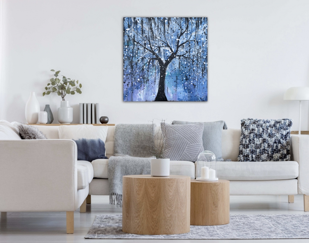 Black & Blue Tree Large  