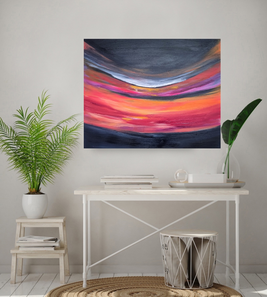Reach for the Sky 50 x 40cm Abstract Painting
