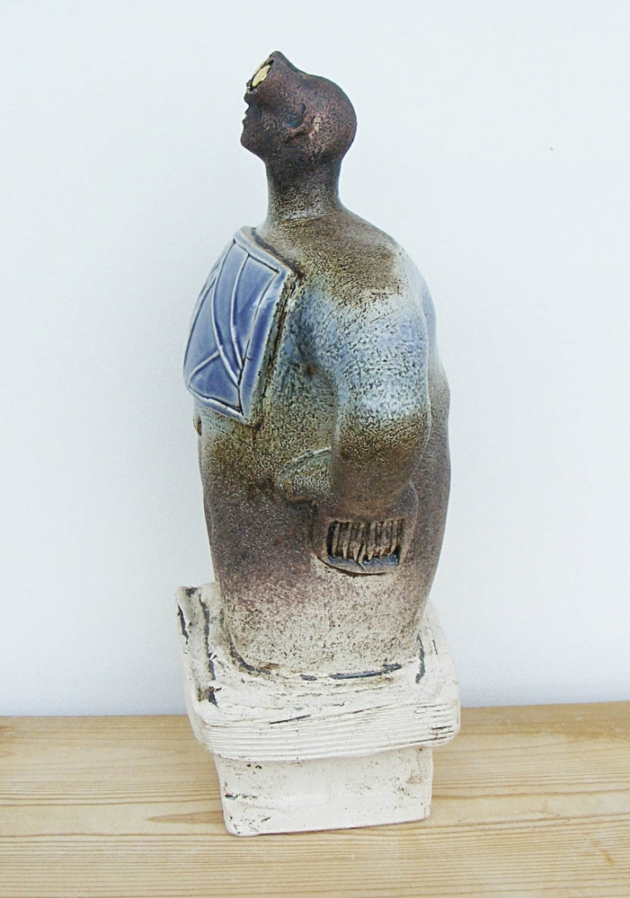 Stargazer Figure - Looking for Neptune - Ceramic Sculpture