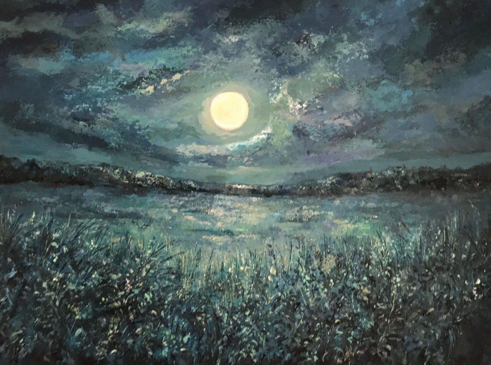 MOONLIGHT ON THE MARSH 