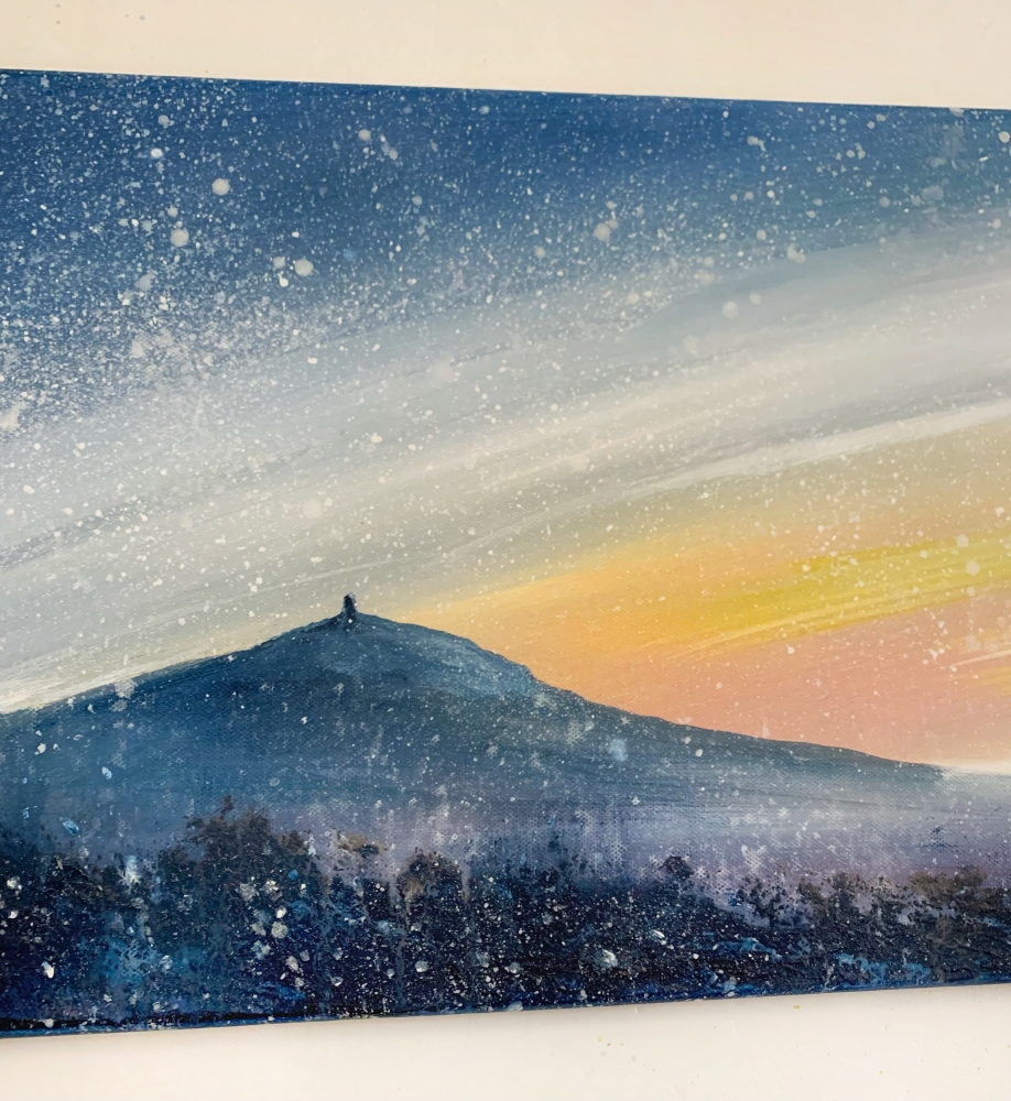 Skies Of Sapphire Glastonbury Tor