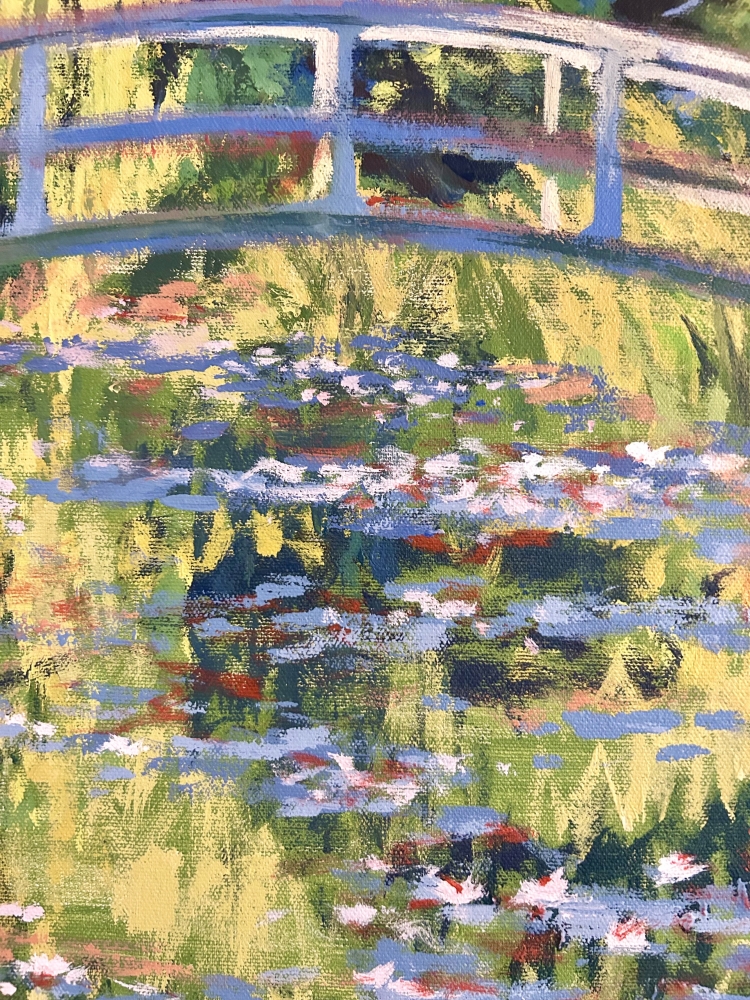 'Waterlillies and Japanese bridge' - Monet reproduction