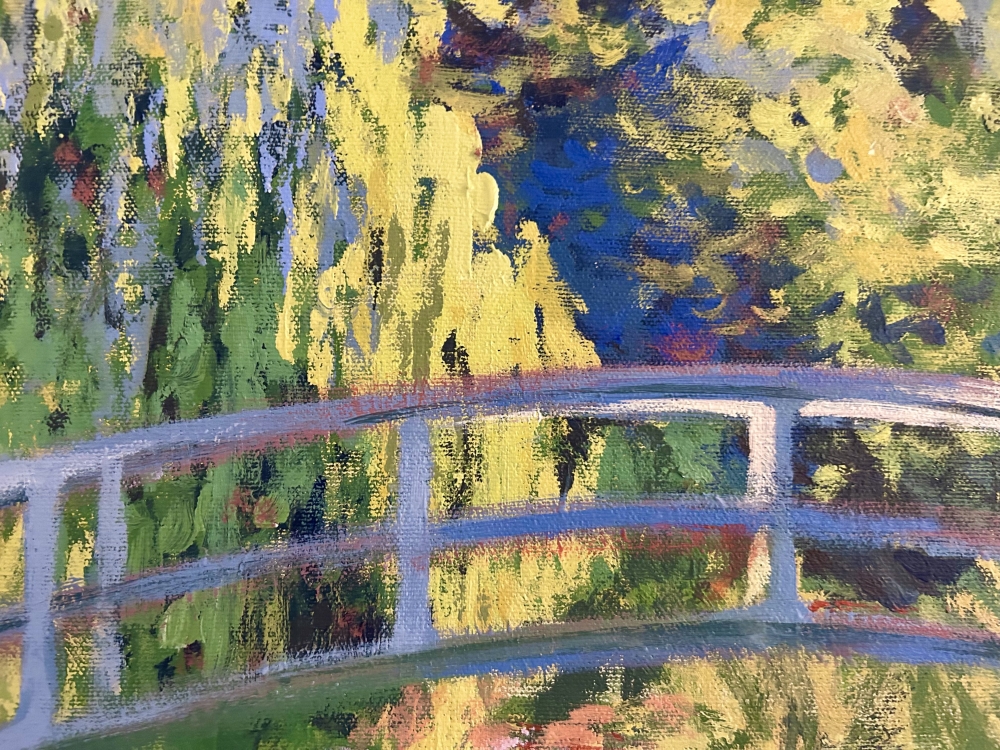 'Waterlillies and Japanese bridge' - Monet reproduction