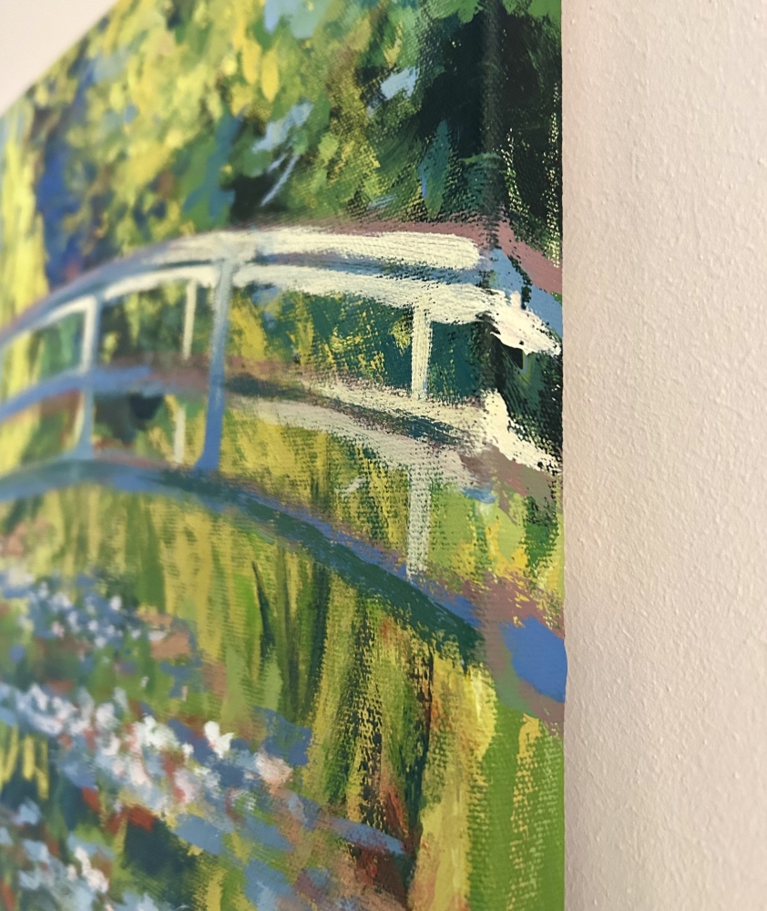 'Waterlillies and Japanese bridge' - Monet reproduction