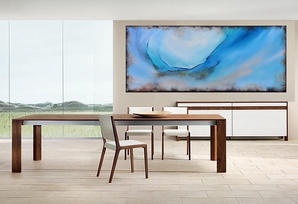 XL November Morning 120 x 50 cm Abstract Painting