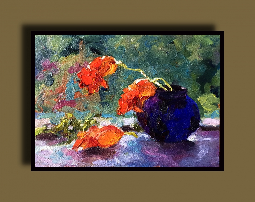 Still Life With Orange Flowers