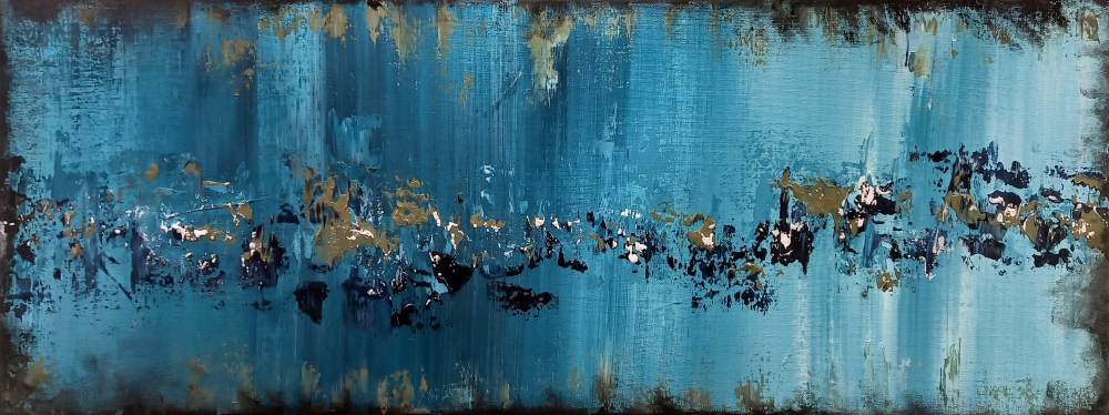 A Brighter Future 80 x 30 cm Textured Abstract