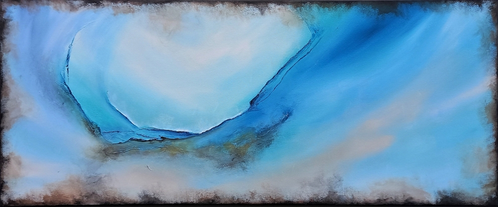 XL November Morning 120 x 50 cm Abstract Painting