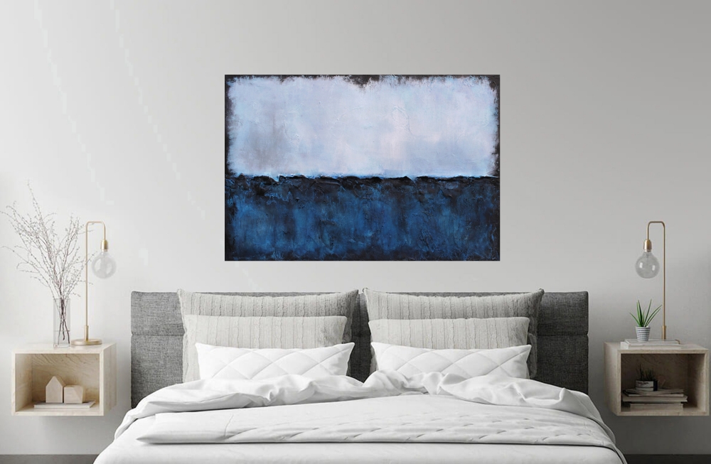 December Afternoon 76 x 51cm Textured Abstract Painting