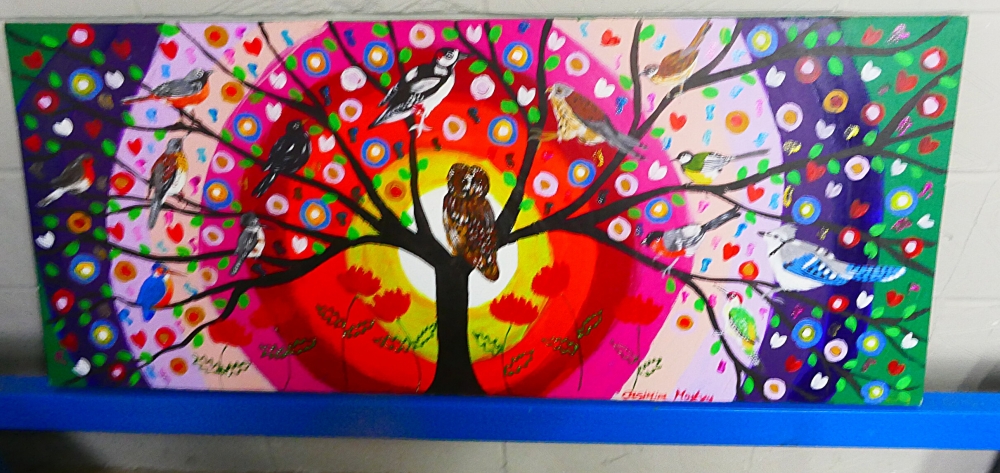 The Colourful Rainbow Tree of Birds