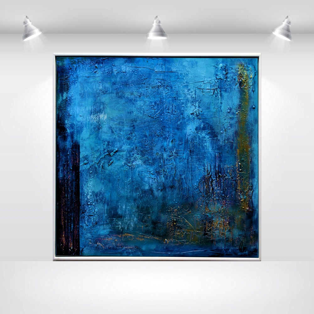 Sinking City - Abstract Painting in Frame