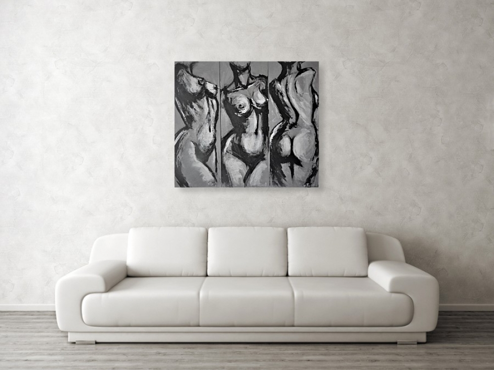 Triptych - Three Grey Graces