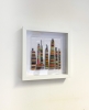 Simple City Glass Framed Art