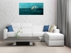 Cruise - Abstract Sailboats on Stretched Canvas