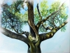 Cri de Coeur, Cry From the Heart, realistic painting of a tree