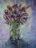 IRISES IN A VASE