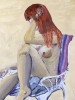 Seated figure