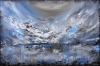 XXXL Drifting Clouds 120 x 80 cm Textured Painting