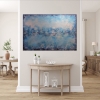 XL Blue Bay 76 x 51cm Textured Abstract Painting