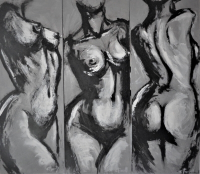 Triptych - Three Grey Graces