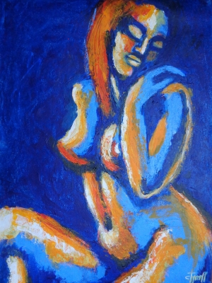 Blue And Orange Relaxing Figure 2
