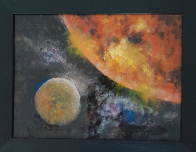 Planet Mercury with the Sun