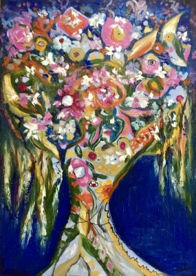Del fondo de mi corazon-flowers fantasy artwork 