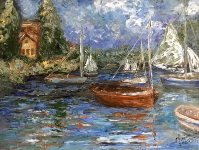 Boats on the lake