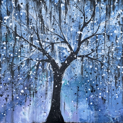 Black & Blue Tree Large  