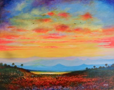 Sunset Over the Hills