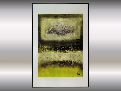 Origin - Original Painting in Frame, Art on Paper