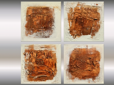 Quatro - Small Abstract Paintings on Canvas